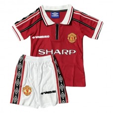 Dětský Fotbalové Dresy Manchester United Domácí Retro 1998-99
