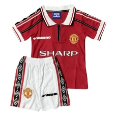 Dětský Fotbalové Dresy Manchester United Domácí Retro 1998-99