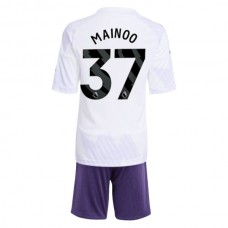 Dětský Fotbalové Dresy Manchester United Mainoo 37 Venkovní 2025-26