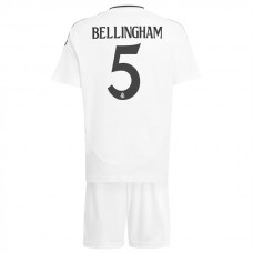 Dětský Fotbalové Dresy Real Madrid Bellingham 5 Domácí 2024-25