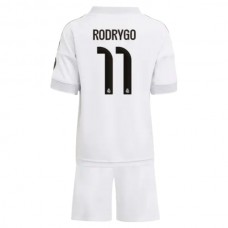 Dětský Fotbalové Dresy Real Madrid Rodrygo 11 Domácí 2025-26
