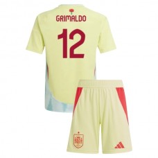 Dětský Fotbalové Dresy Španělsko Grimaldo 12 Venkovní Euro 2024