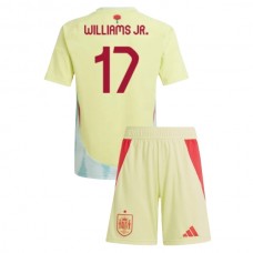Dětský Fotbalové Dresy Španělsko Williams Jr. 17 Venkovní Euro 2024