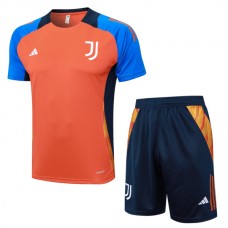 Dětský Juventus Tréninkový Dres Soupravy 2024-25 - Shorts Oranžová Modrá