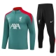 Dětský Liverpool Tréninková Mikina Soupravy 2024-25 - 1-4 Zip Zelená