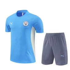 Dětský Manchester City Tréninkový Dres Soupravy 2024-25 - Shorts Modrá