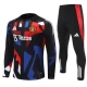 Dětský Manchester United Tréninková Mikina Soupravy 2024-25 - 1-4 Zip Černá
