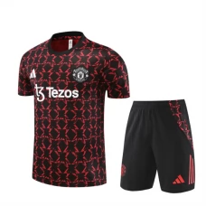 Dětský Manchester United Tréninkový Dres Soupravy 2024-25 - Shorts Červená Černá