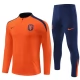 Dětský Nizozemsko Tréninkové Soupravy 2024-25 - 1-4 Zip Oranžová