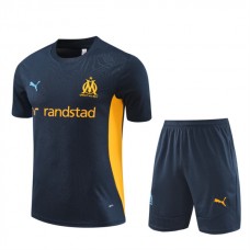 Dětský Olympique de Marseille Tréninkový Dres Soupravy 2024-25 - Shorts Dark Modrá