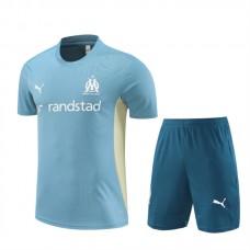 Dětský Olympique de Marseille Tréninkový Dres Soupravy 2024-25 - Shorts Modrá