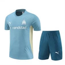 Dětský Olympique de Marseille Tréninkový Dres Soupravy 2024-25 - Shorts Modrá