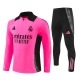 Dětský Real Madrid Tréninková Mikina Soupravy 2024-25 - 1-4 Zip Červená