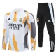 Dětský Real Madrid Tréninková Mikina Soupravy 2024-25 - 1-4 Zip Žlutá