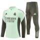 Dětský Real Madrid Tréninková Mikina Soupravy 2025-26 - 1-4 Zip Zelená