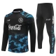 Dětský SSC Napoli Tréninková Mikina Soupravy 2024-25 - 1-4 Zip Černá