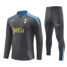 Dětský Tottenham Hotspur Tréninkové Soupravy 2024-25 - 1-4 Zip Šedá