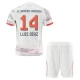 Dres FC Bayern Mnichov Luis Díaz 14 Dětský Venkovní Sada 2025-26 Fotbalové Dresy