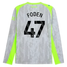 Dres Manchester City Foden 47 3. Sada 2025-26 Dlouhý Rukáv Fotbalové Dresy