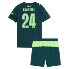 Dres Manchester City Gvardiol 24 Dětský Domácí Sada Fourth 2025-26 Fotbalové Dresy