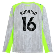 Dres Manchester City Rodrigo 16 3. Sada 2025-26 Dlouhý Rukáv Fotbalové Dresy