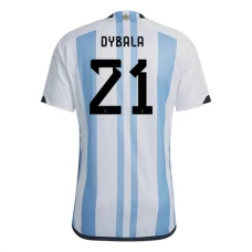 Dresy Argentina Fotbalové Reprezentace 2022 Paulo Dybala 21 Domácí