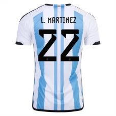Dresy Argentina Mistrovství Světa ve Fotbale 2022 L. Martinez 22 Domácí