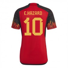 Dresy Belgie Mistrovství Světa ve Fotbale 2022 Eden Hazard 10 Domácí
