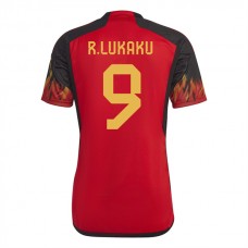 Dresy Belgie Mistrovství Světa ve Fotbale 2022 Romelu Lukaku 9 Domácí