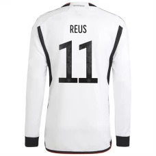 Dresy Německo Mistrovství Světa ve Fotbale 2022 Marco Reus 11 Domácí Dlouhý Rukáv