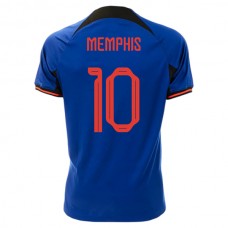 Dresy Nizozemsko Mistrovství Světa ve Fotbale 2022 Memphis Depay 10 Venkovní