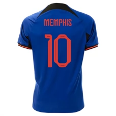 Dresy Nizozemsko Mistrovství Světa ve Fotbale 2022 Memphis Depay 10 Venkovní