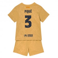 FC Barcelona Dětské Fotbalové Dresy Komplet 2022-23 Gerard Piqué 3 Venkovní