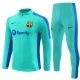 FC Barcelona Dětské Tréninkové Soupravy 2023-24 - 1-4 Zip Modrá