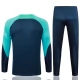 FC Barcelona Dětské Tréninkové Soupravy 2023-24 - 1-4 Zip Modrá