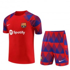 FC Barcelona Dětské Tréninkový Dres Soupravy 2023-24 - Shorts Modrá Červená