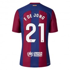 FC Barcelona Fotbalový Dres 2023-24 F. De Jong 21 Domácí