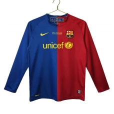 FC Barcelona Retro Domácí Dres 2008-09 Dlouhý Rukáv