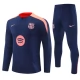 FC Barcelona Tréninková Mikina Soupravy 2024-25 - 1-4 Zip Dark Modrá