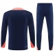 FC Barcelona Tréninková Mikina Soupravy 2024-25 - 1-4 Zip Dark Modrá