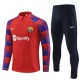 FC Barcelona Tréninkové Soupravy 2023-24 - 1-4 Zip Červená Modrá