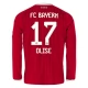 FC Bayern Mnichov Olise 17 Domácí Dres 2026-27 Dlouhý Rukáv