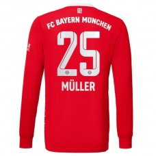 FC Bayern München Fotbalový Dres 2022-23 Thomas Müller 25 Domácí Dlouhý Rukáv