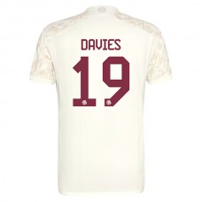 FC Bayern München Fotbalový Dres 2023-24 Alphonso Davies 19 Alternativní