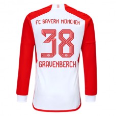 FC Bayern München Fotbalový Dres 2023-24 Gravenberch 38 Domácí Dlouhý Rukáv