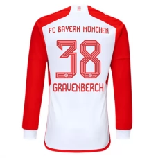 FC Bayern München Fotbalový Dres 2023-24 Gravenberch 38 Domácí Dlouhý Rukáv