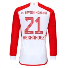 FC Bayern München Fotbalový Dres 2023-24 Hernandez 21 Domácí Dlouhý Rukáv