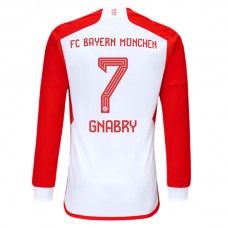 FC Bayern München Fotbalový Dres 2023-24 Serge Gnabry 7 Domácí Dlouhý Rukáv