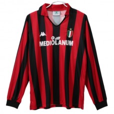 Fotbalové Dresy AC Milan Domácí Retro 1988-89 Dlouhý Rukáv
