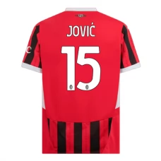 Fotbalové Dresy AC Milan Jović 15 Domácí 2024-25